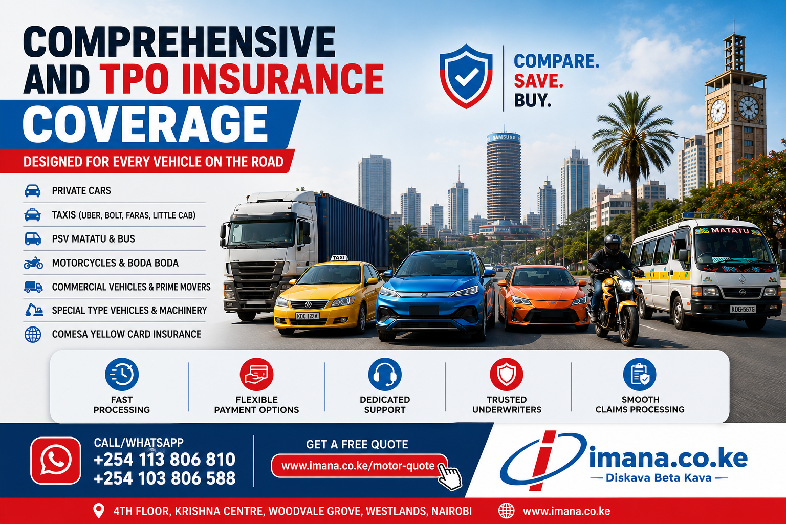 Comprehensive and Third-Party Motor Insurance in Kenya | Imana Insurance
