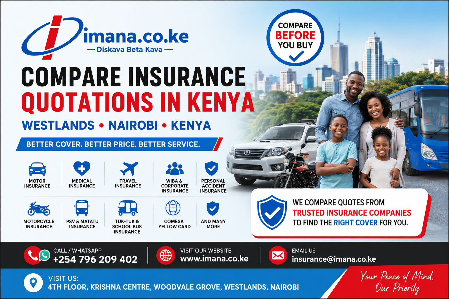 Imana Insurance Agency Kenya Ltd | Compare Insurance Quotes in Kenya