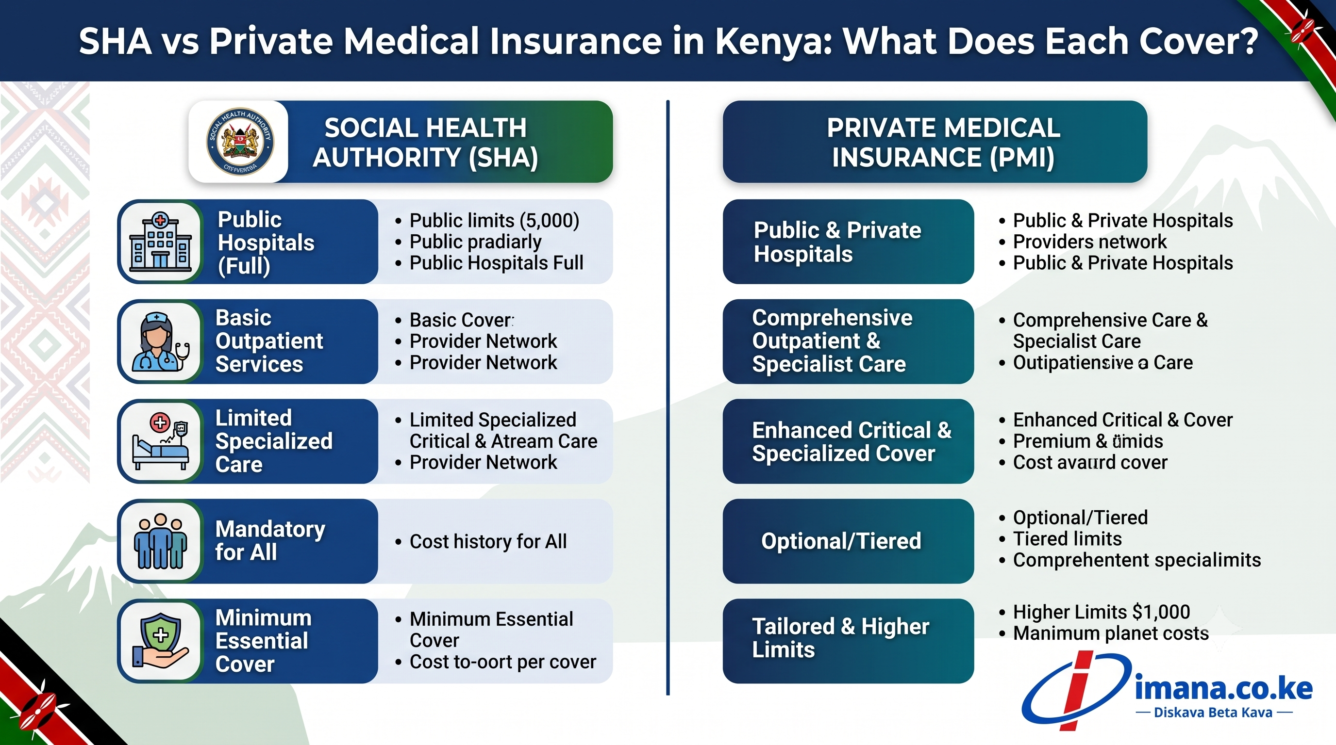 SHA vs Private Medical Insurance Kenya | Compare Health Cover