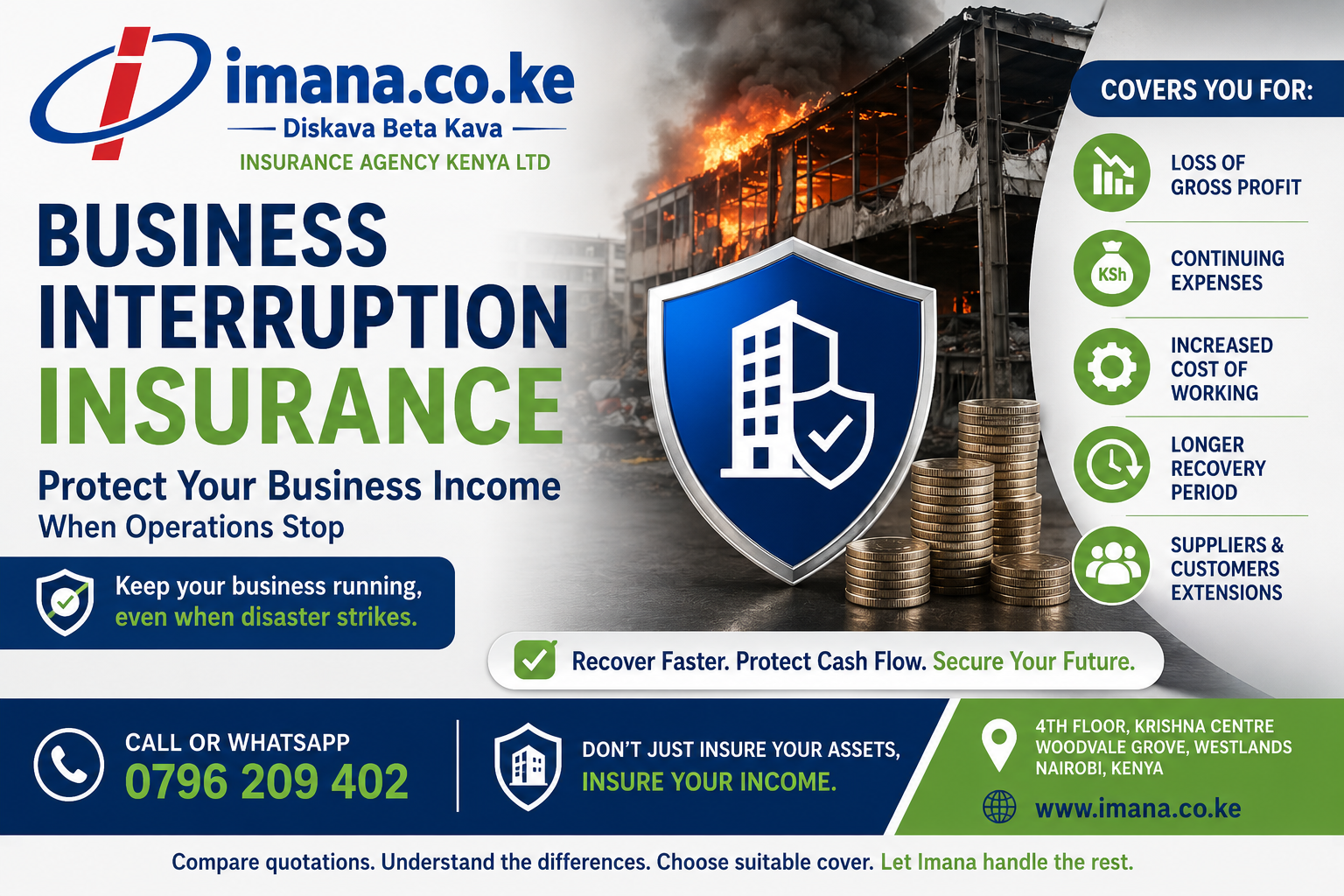 Business Interruption Insurance in Kenya | Protect Business Income