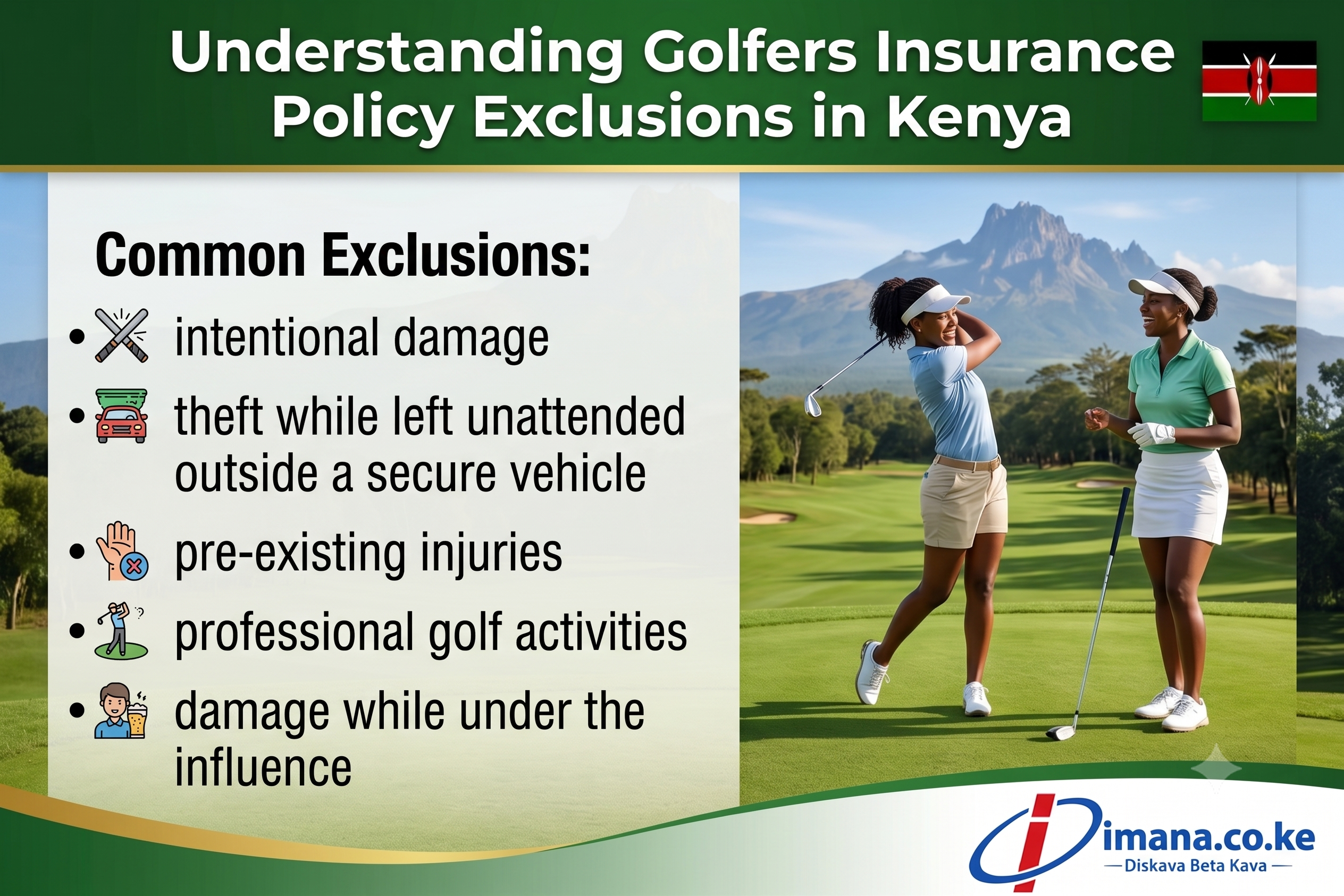 Understanding Golfers Insurance Policy Exclusions in Kenya