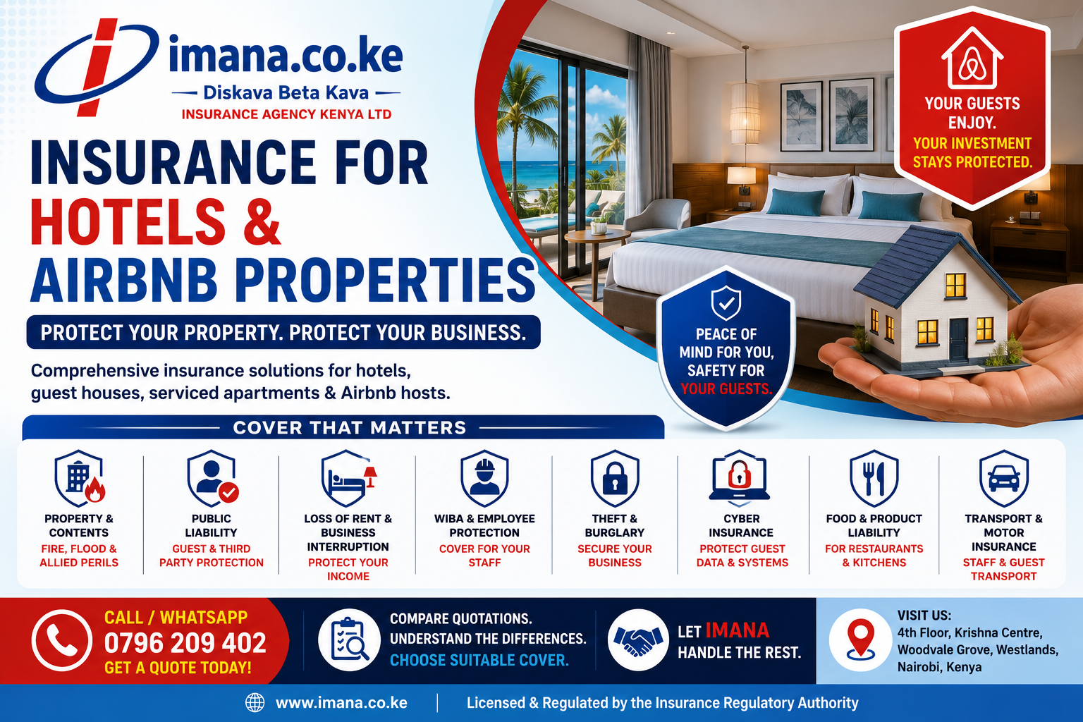 Insurance for Hotels and Airbnb Properties in Kenya