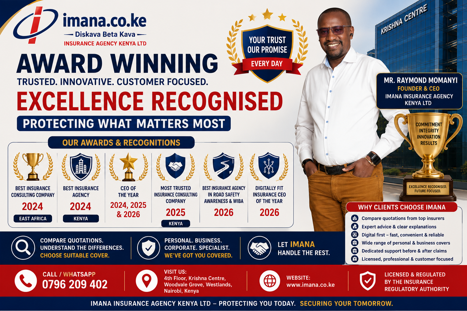 Imana Insurance Agency Kenya Ltd Awards and Recognition