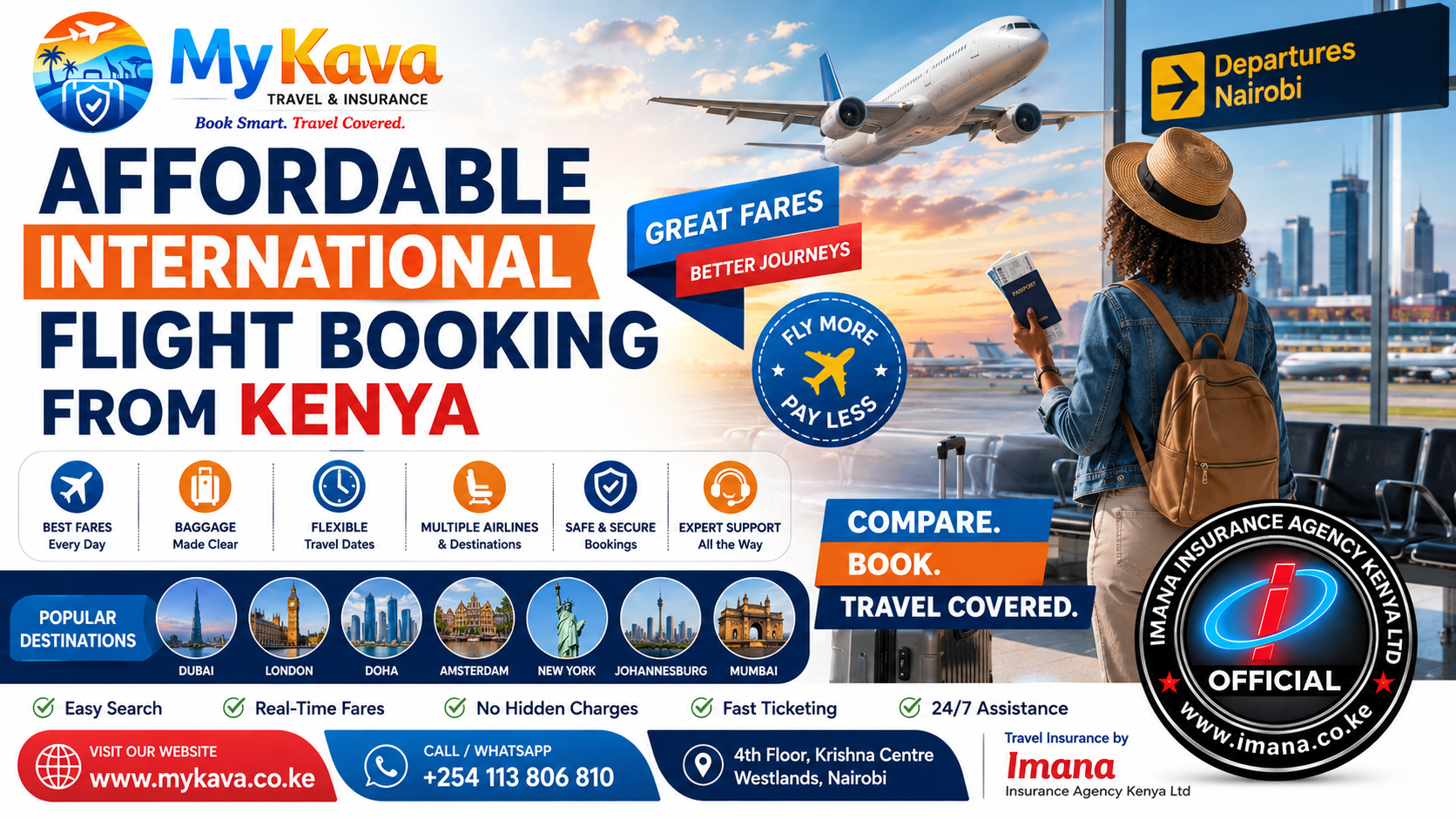 Affordable International Flight Booking from Kenya