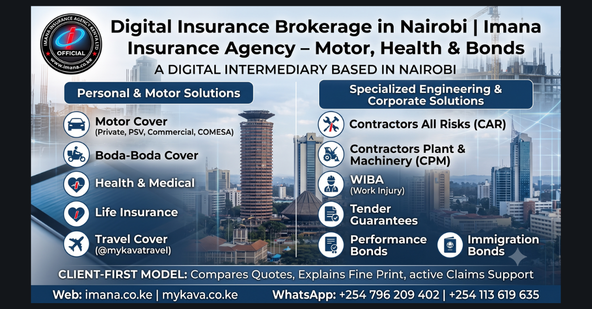 Imana Insurance Agency: Simplifying Insurance in Kenya | Motor, Health, Construction & Bonds