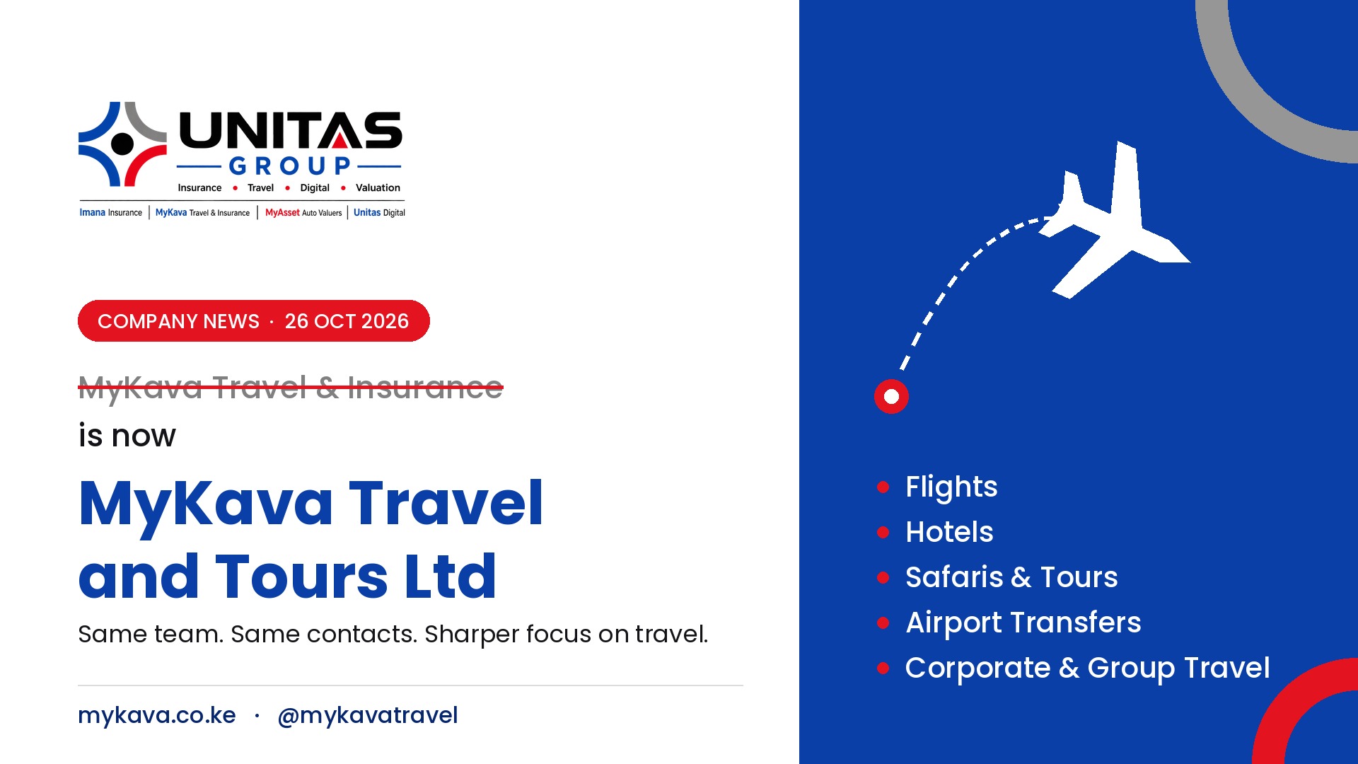 MyKava Travel and Tours Ltd: New Name, October 2026